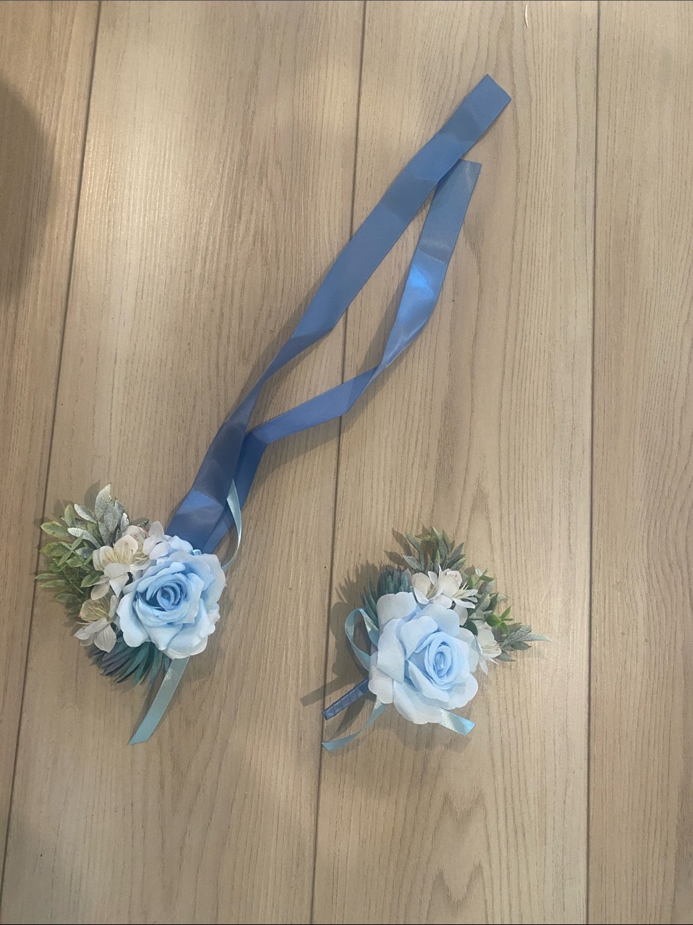 Blue Rose Floral Corsage and boutonniere